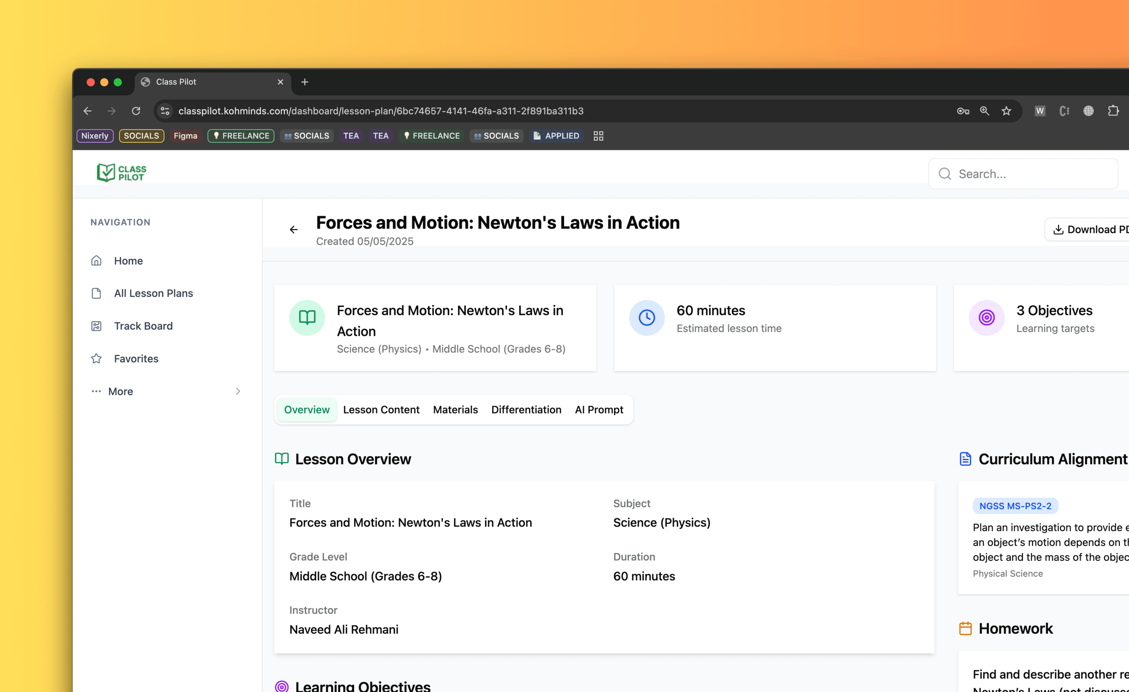 Unit Planning Tool 